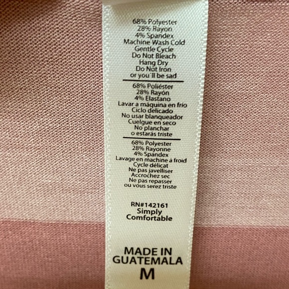 ⚡️FLASH SALE⚡️NWT LuLaRoe Lynnae Pink Stripes M - Picture 3 of 5